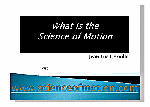 What is the science of motion CD books